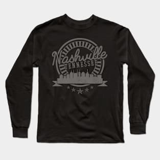Nashville - Skyline Country Music City Long Sleeve T-Shirt